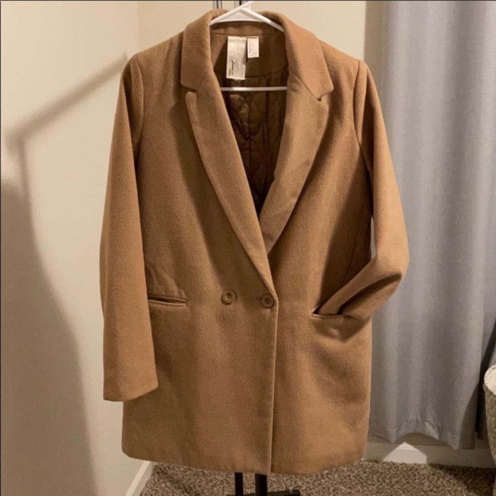 Camel blazer pea coat - Picture 5 of 6